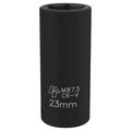 Performance Tool 1/2 In Dr. Deep Impact Socket 23Mm Socket Dp Imp 2, M873 M873